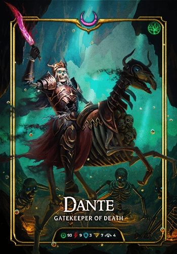 Dante, an Ancient Oasis character card